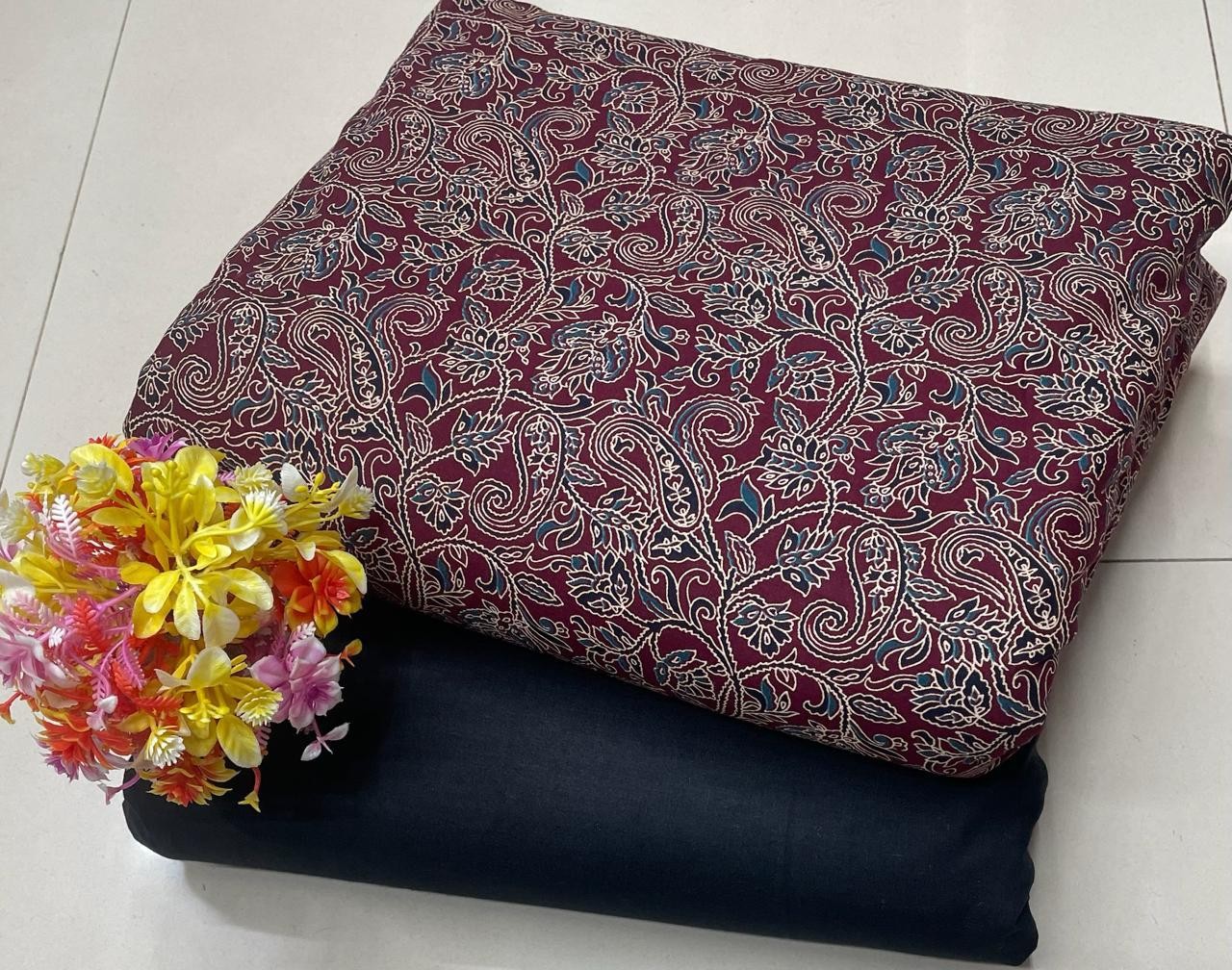 Women suit with jaipuri print