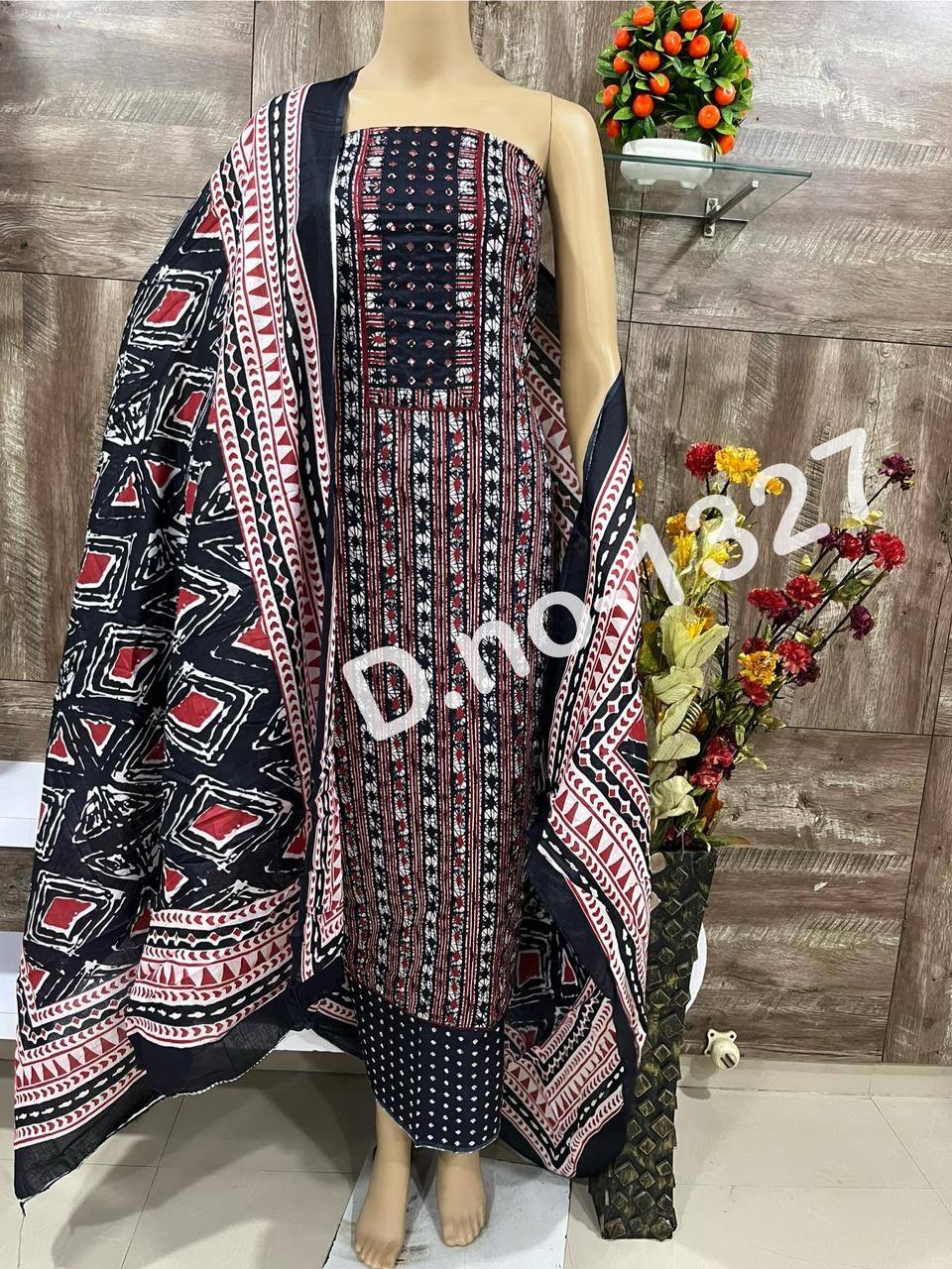 Pure Cotton Print suit Dupatta Pure cotton