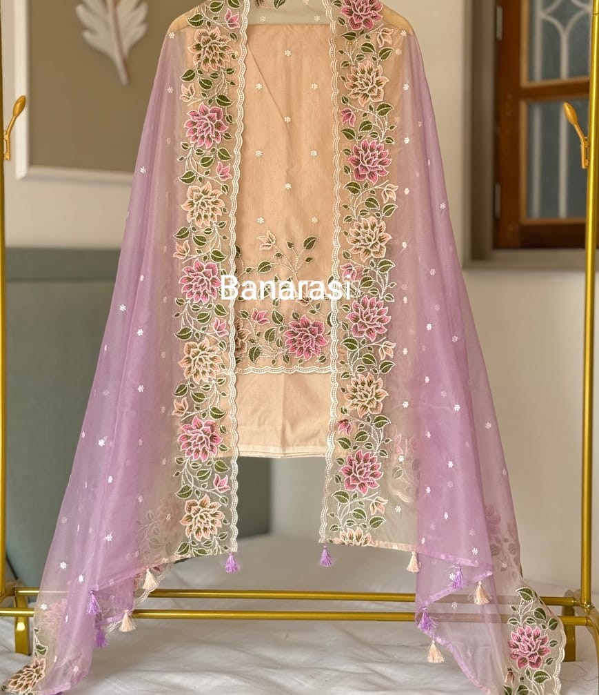 BANARASI   SUIT Organza