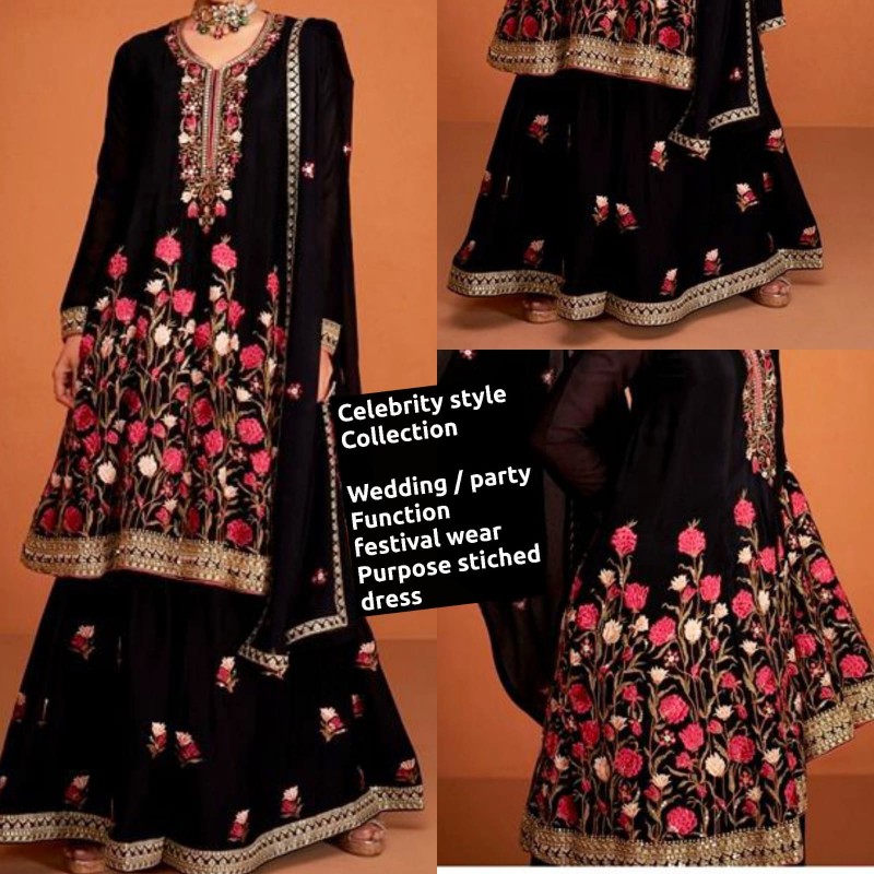 Heavy embroidered suit