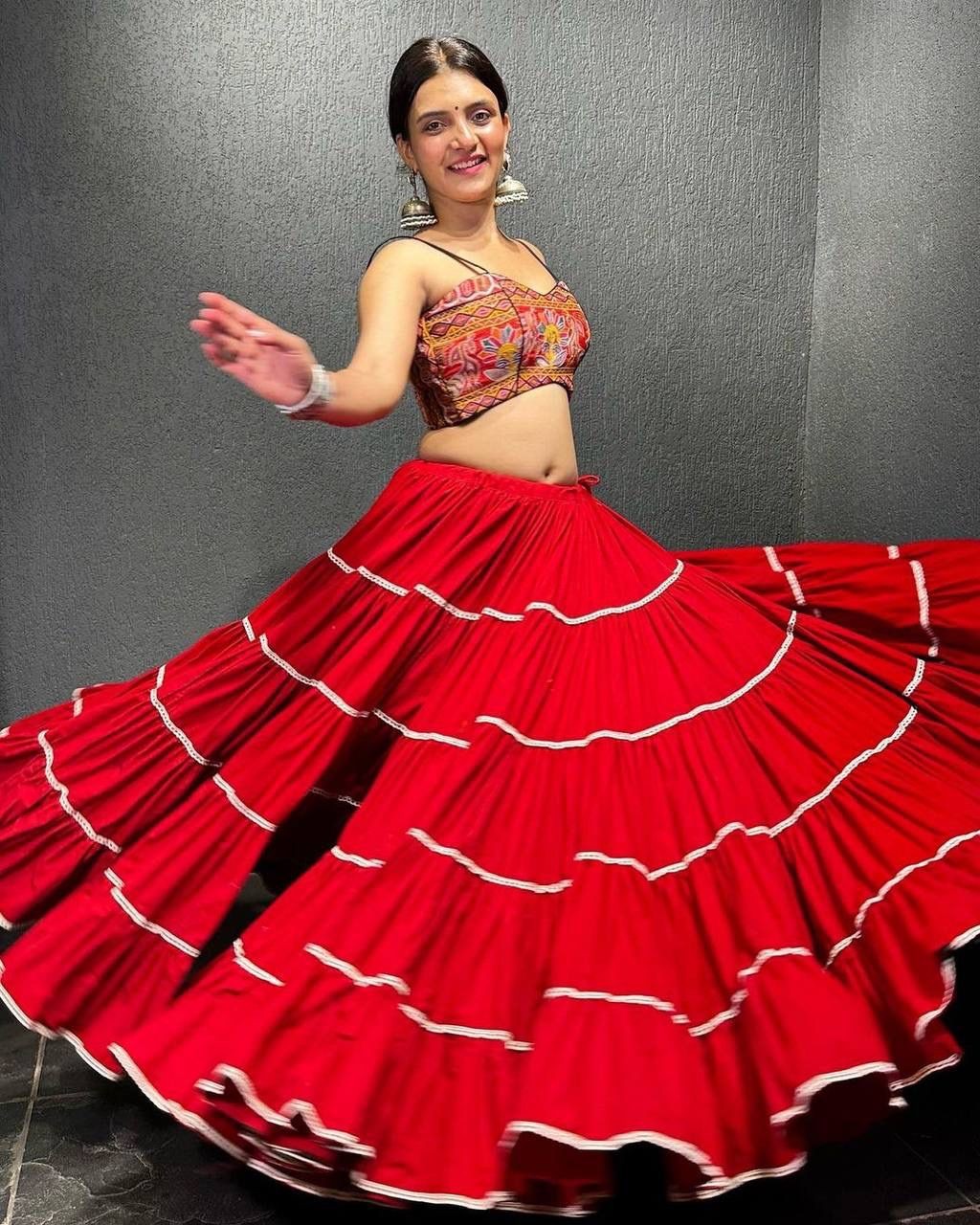 PRESENTING NEW DESIGNER PRINTED LAHENGA CHOLI